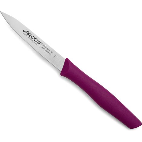 Mondador Knife Arcos Nova 188631 in acciaio inox Nitrum e mango Polipropilene, lama da 10 cm color fucsia in scatola da esposizione