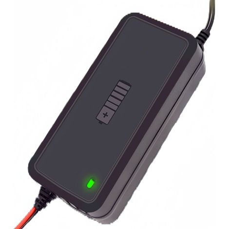 12V 5A Autobatterieladegerät, Impuls-Batterieladegerät für Motorräder, intelligentes Batterieladegerät mit Energiespeicher, geeignet für 12V-2Ah-100Ah Blei-Säure-Batterien. (1/2)