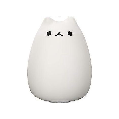 Veilleuse Chat LED USB wiederaufladbare Lampe de Chevet Lampe de Nuit Blanc Chaud & 7 Farben 6 Modi RGB Ambiance Dco de Chambre Coucher Cadeau pour En