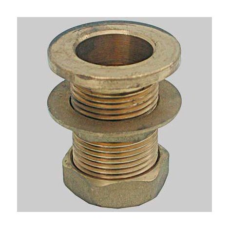 RACCORDO CON TAPPO PER CASSONE IN OTTONE  1'1/4 Fil. Int. 1     MADE IN ITALY