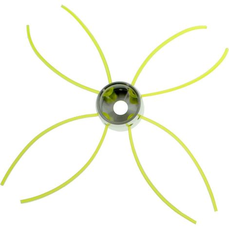 Testina Universale per Decespugliatore in Alluminio, 8 Fili, D-Light, Verde Fluorescente