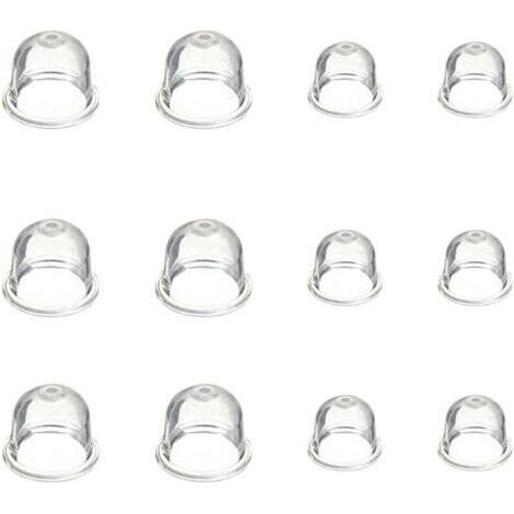 Pair 12 Pièces Carburateur Amorce Pompe Ampoule 19 mm et 22 mm Poire Pompe Amorcage Accessoires de Carburateur pour Debroussailleuse Tronçonneuse Souffleur Tondeuse - Bluedeer (1/4)