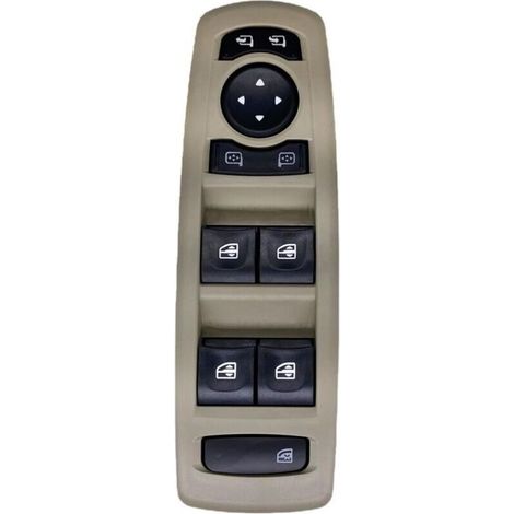 Bouton de commutateur de lève-vitre pour Renault Laguna 3, Megane 3 et Fluence (2008–2016), bouton régulateur de console 254000015R, interrupteur de commande (couleur : beige) (1/4)