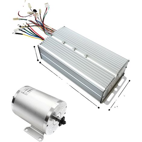 Kit motore brushless, potenza 3000W, controllo a 3 velocità, argento (1/2)