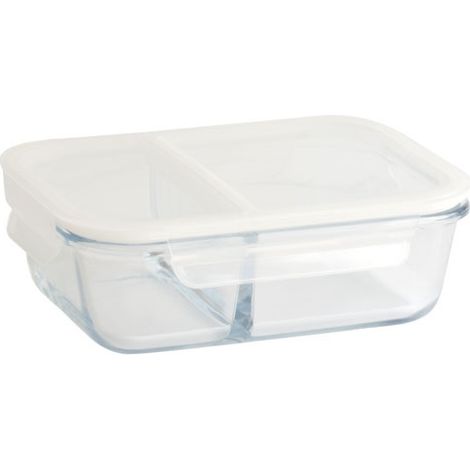 Aufbewahrungsbox Rechteckig 0,95 l / 2 Fächer - Pebbly