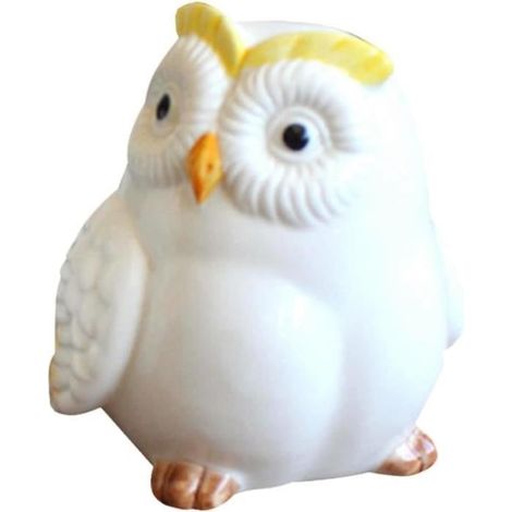 Hibou Tirelire Enfant Artisanat Décor De Voiture Vintage Garniture De Voiture Artisanat Tirelire Statue De Hibou Récipient