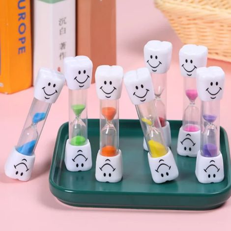 Lot de 20 mini sabliers colorés de 3 minutes pour enfants, minuteur de brossage de dents, sablier anti-chute créatif, cadeau de Noël (couleur aléatoire) (1/5)