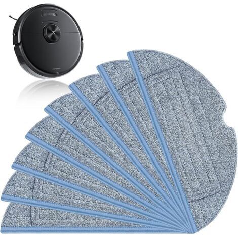 ALLIANDISLot de 8 chiffons de rechange pour robot aspirateur Roborock S8/S8+ S7/S7+/ S7 MaxV Ultra/S7 MaxV/S7 Pro Ultra/T7/T7plus, serpillres de rechange (1/5)