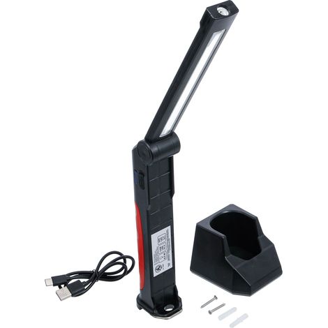 Lampada portatile bgs cob-led 6.5W base magnetica gancio (1/4)