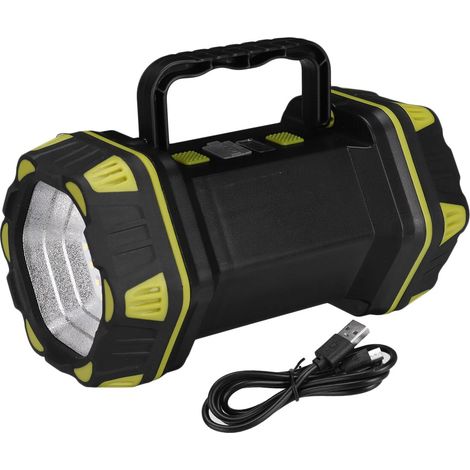 Double tête LED Lampe de travail 8 Modes Projecteur Projecteur étanche Lampe de poche rechargeable USB Power Bank (1/5)