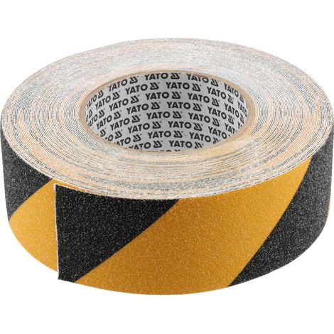 Warnmarkierungsband Antirutschband Gelb-Schwarz 50 x 18m selbstklebend