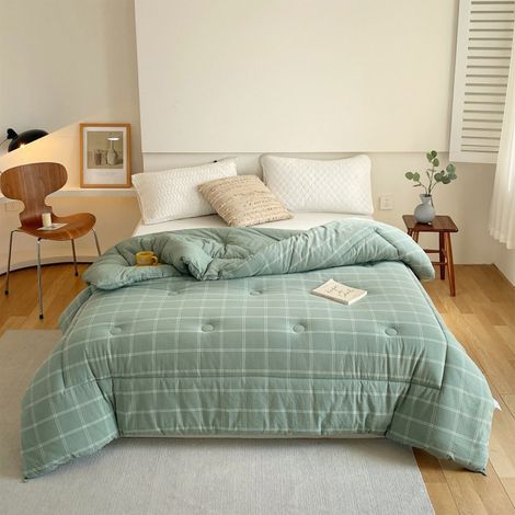 Duvet Insert - 98% Coton 2% Élasthanne - 200x230 cm - Pour Lit King - Léger Et Isolant - Toutes Saisons - 1600 g (1/5)