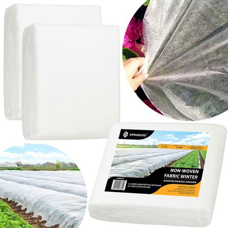KIT DI TESSUTO AGRICOLO INVERNALE TAPPETO 50g SPESSO FORTE RIVESTIMENTO UV 10x1,6 COPERTURA (1/5)