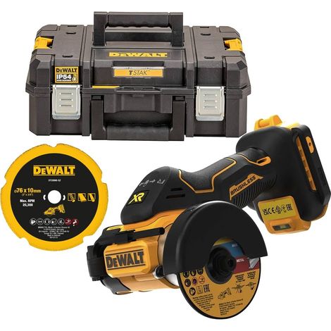 Dewalt DCS438NT 18v XR Brushless Cut Off Circular Saw 76mm + Multi Diamond Blade (1/5)
