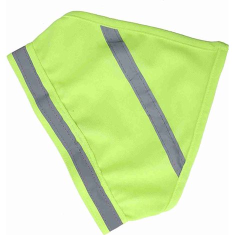 Écharpe/bavoir réfléchissant pour chien/chiot (Jaune fluorescent L) (1/5)