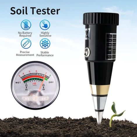 VT 05 Misuratore di pH del terreno, misuratore di umidità, strumento portatile per la cura delle piante, giardino, prato, agricoltura. (1/5)