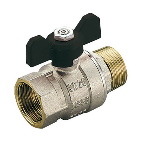 VALVOLA A SFERA MF SCIROCCO PASSAGGIO TOTALE CON FARFALLA- 1 DN 25 PN 40- TIEMM- pezzi 1