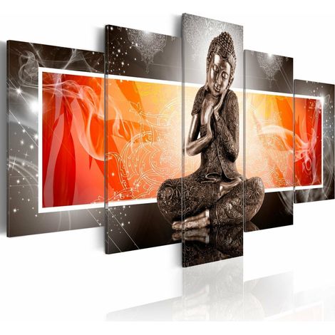 Tableau bouddha et ornements - 200 x 100 cm (1/2)