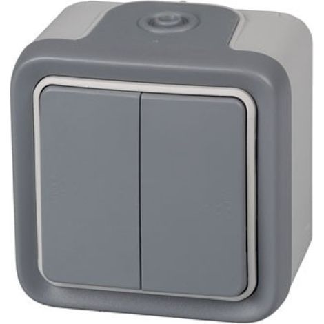 Conmutador Doble Exterior IP55 Serie Plexo LEGRAND (1/4)