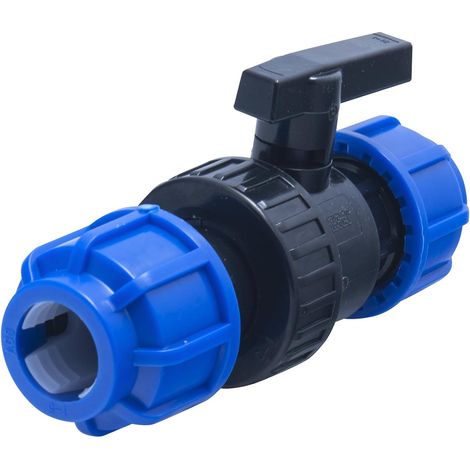 Vanne à compression pour tube PE Ø 25 mm 16 Bars