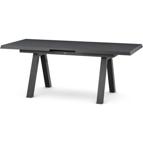 Siena Garden Tirana Dining Tisch, ausziehbar – 160/200 x 90 cm, Aluminium (matt anthrazit) & HPL Fer (1/5)