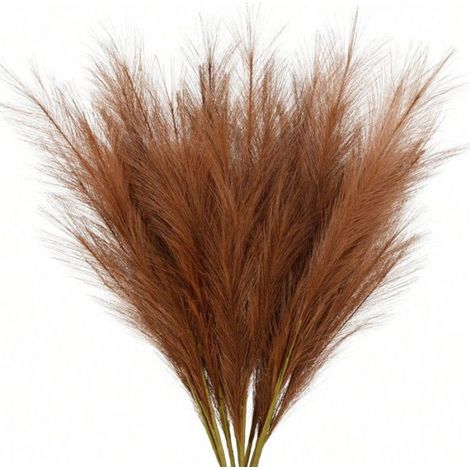 Anches Artificielles - Fausse Herbe En Peluche - Hauteur Élevée - Branches Grandes - 10 Pièces
