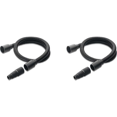 Kit d'outils électriques 2X pour aspirateurs Karcher WD2 WD3 WD4 WD5 WD6 : tuyau d'aspiration flexible avec adaptateur (référence 28631120) (1/4)