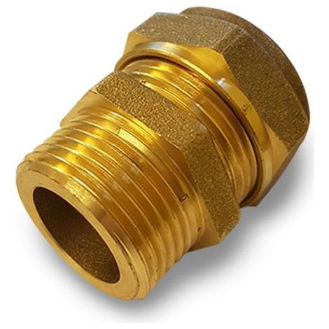 Raccordo dritto a compressione 22 X 1" M BATT. PIANA 22 x 1" (1/3)