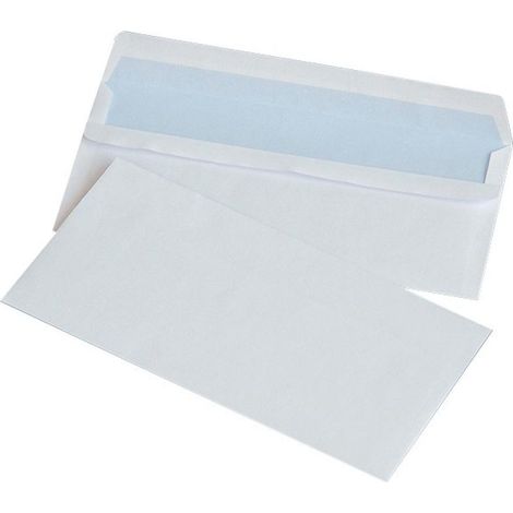 Buste bianche autoadesive 11x22 cm, 10 pezzi