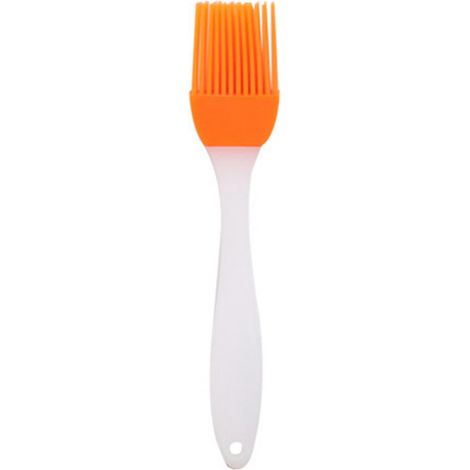 Pinceau De Cuisine En Silicone - Résistant À La Chaleur Jusqu'à 230°C - Pour Pâtisserie Et Barbecue - Manche Amovible Orange (1/2)
