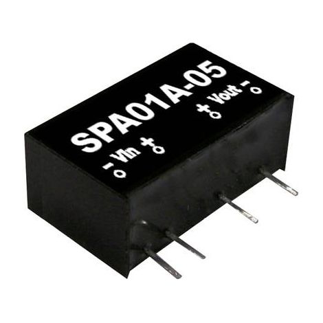 MODULE CONVERTISSEUR CC/CC MEAN WELL SPA01A-05 NBR. DE SORTIES: 1 X 200 MA 1 W 1 PC(S)