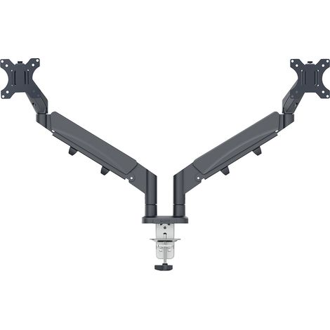 Bras double pour écrans - faible encombrement - gris foncé - Leitz Ergo (1/5)
