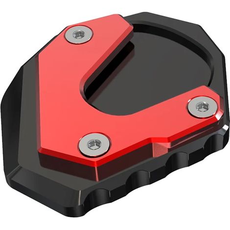 (Rouge SANS LOGO) Compatible avec HONDA CB750 CB 750 600 900 CB600F 900F HORNET Accessoires moto Extension de béquille latérale Plaque de support élargissante maxpower (1/4)