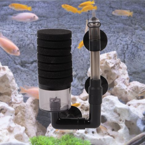 Filtre à Air Mini Aquarium Épurateur de Déchets pour Nano Aquariophilie Pompe à Air Bio Filtre Compact - AUTRES (1/5)