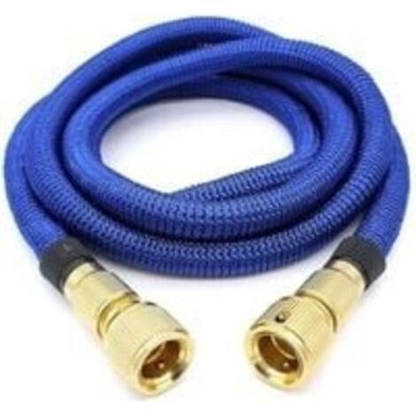 Tuyau d'arrosage, Extensible à Jardin Tuyau d'eau Tuyau Rétractable Flexible avec Fixations en Métal pour Irrigation/Nettoyage du Jardin/Voiture de Lavage (2.5m) (1/5)