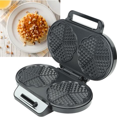 Gofrera 3 en 1 con control de temperatura, placas antiadherentes y mango táctil para tortitas, enchufe estadounidense de 110 V. (1/5)