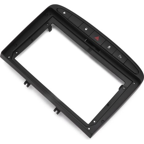 Kit 2 DIN Autoradio Cadre Tableau de Bord Noir Compatible Peugeot 408 2013 9 Pouces (1/5)