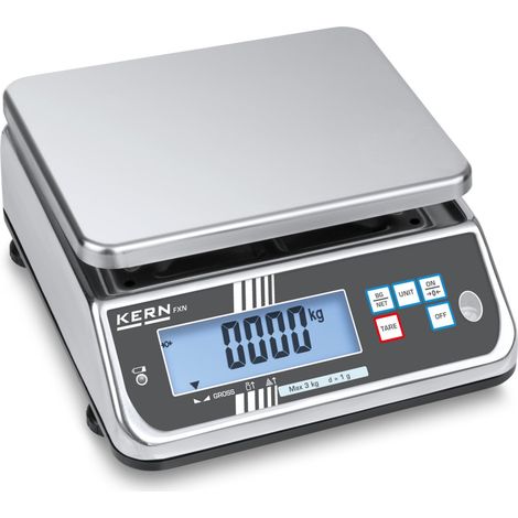 KERN IP-geschützte Tischwaage FXN 3K-4N (1/2)