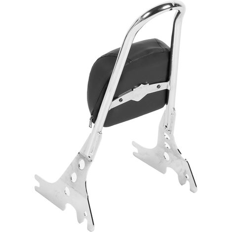 Kit de coussin de dossier amovible pour moto XL883C, XL883R, XL1200R, XL1200C et XLH883 (2004-2019), chromé. (1/5)
