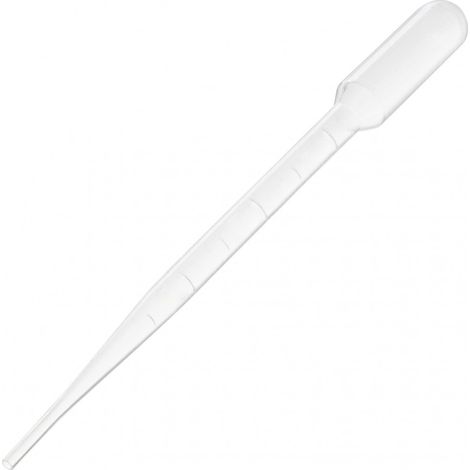Pipeta Pasteur de 2 ml con escala de medición (1/5)