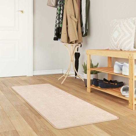 Teppichläufer MARSA Creme 50 x 200 cm Polyester und PVC