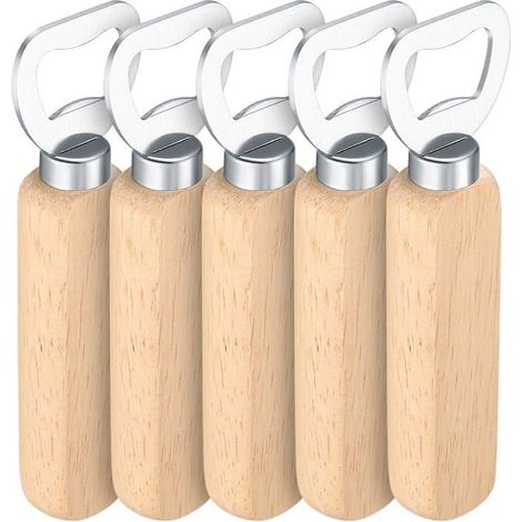 Lot de 5 ouvre bouteille ouvre capsule naturel ouvre capsule ouvre capsule cadeau personnalisé pour homme (1/5)