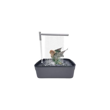 Bain d'oiseaux rechargeable – Baignoire pour perroquets  Douche automatique pour perruches, baignoire silencieuse avec robinet de circulation, accessoires de bain pour inséparables, pinsons et perruch