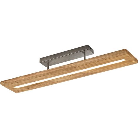 Plafón Led Rectangular Brad Madera Natural Trio Lighting (1/3)