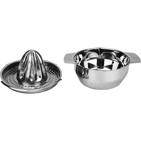 1pcs Presse-agrume Manuel - Presse-citron Professionnel Avec Ogive En Inox - Pressoir Centrifugeuse Jus Fruit Orange En Acier Inoxydable - 10 Cm (1/5)