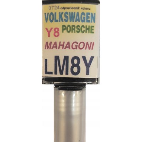 Pintura de retoque para coches VW Porsche LM8Y Y8 color caoba PARA ARAÑAZOS 10 ML ARA (1/5)