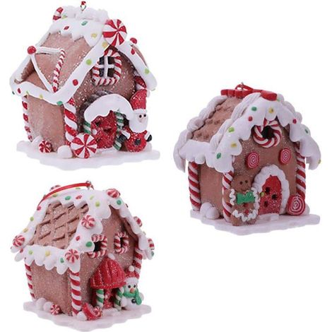 Décoration de Noël en pain d'épice (3 pièces) avec lumière LED, décoration pour sapin de Noël en pain d'épice LED (1/5)