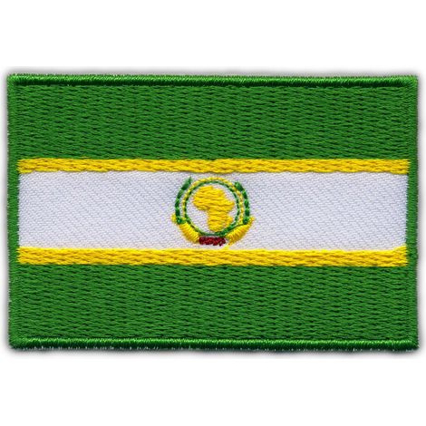 Aufnäher mit der Flagge der Afrikanischen Union – zum Aufbügeln/Heißsiegeln – gestickter Aufnäher/Abzeichen/Emblem