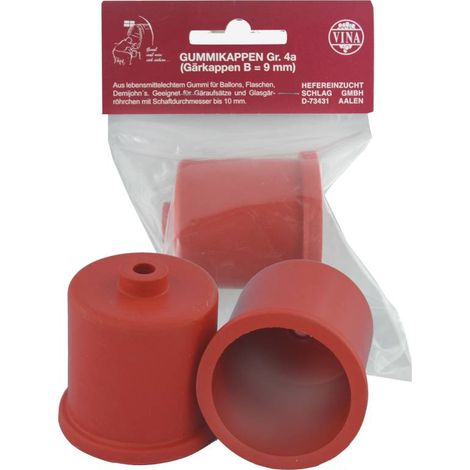 Vina Gärkappe Ø 51 mm lebensmittelechtes Gummi Gärkappe