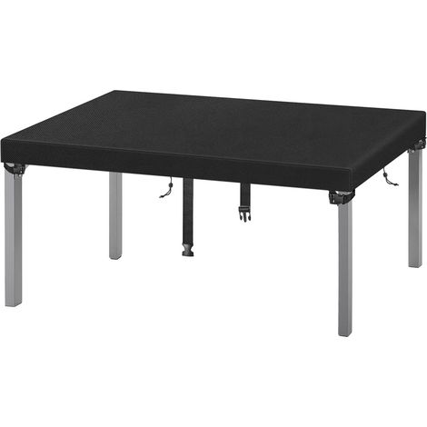 Copertura impermeabile per tavolo da giardino in tessuto Oxford 420D per uso esterno e interno - Nero - 160 x 90 x 15 cm